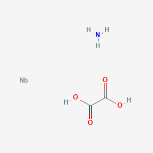 molecular formula C2H5NNbO4 B8235707 五氧化二铌酸铵草酸盐水合物 