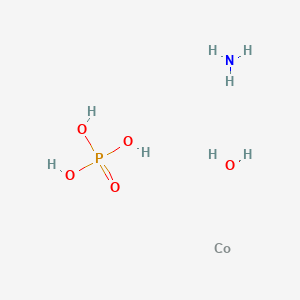 molecular formula CoH8NO5P B8235709 Phosphoric acid, ammonium cobalt(2+) salt (1:1:1), monohydrate (8CI,9CI) 