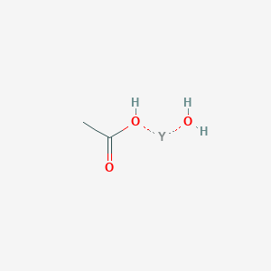 molecular formula C2H6O3Y B8235732 Acetic acid;yttrium;hydrate 