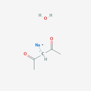 molecular formula C5H9NaO3 B8235734 Sodium;pentane-2,4-dione;hydrate 