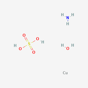 molecular formula CuH7NO5S B8235736 Azane;copper;sulfuric acid;hydrate 
