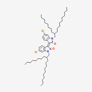 molecular formula C56H88Br2N2O2 B8235760 (3Z)-6-bromo-3-[6-bromo-1-(2-octyldodecyl)-2-oxoindol-3-ylidene]-1-(2-octyldodecyl)indol-2-one 