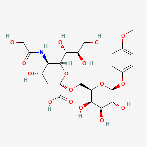 molecular formula C24H35NO16 B8235787 NeuGc(a2-6)Gal(b)-O-Ph(4-OMe) 