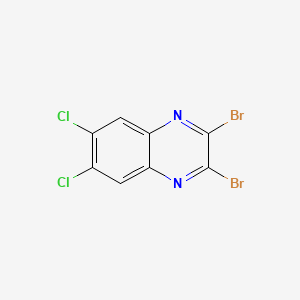 molecular formula C8H2Br2Cl2N2 B8235811 2,3-二溴-6,7-二氯喹喔啉 