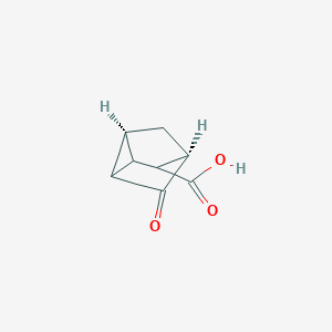 molecular formula C8H8O3 B8235863 Anti-3-oxotricyclo[2.2.1.0(2,6)]heptane-7-carboxylic acid 