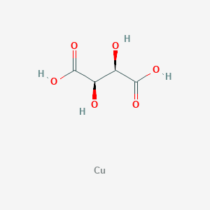 molecular formula C4H6CuO6 B8235865 Butanedioic acid, 2,3-dihydroxy-(2R,3R)-, copper(2+) salt (1:1) 