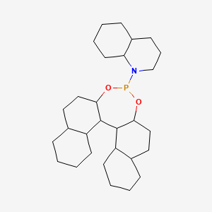 molecular formula C29H48NO2P B8235932 1-(12,14-dioxa-13-phosphapentacyclo[13.8.0.02,11.03,8.018,23]tricosan-13-yl)-3,4,4a,5,6,7,8,8a-octahydro-2H-quinoline 