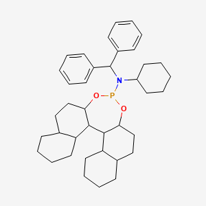 molecular formula C39H54NO2P B8235938 (11bR)-N-(Diphenylmethyl)-N-phenyl-dinaphtho[2,1-d:1',2'-f][1,3,2]dioxaphosphepin-4-amine 