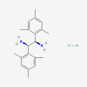 molecular formula C20H29ClN2 B8235944 (1R,2R)-1,2-Bis(2,4,6-trimethylphenyl)ethylenediamine dihydrochloride 