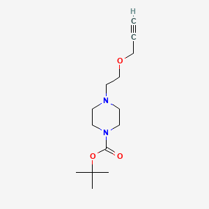 molecular formula C14H24N2O3 B8236006 Tert-butyl 4-(2-(prop-2-YN-1-yloxy)ethyl)piperazine-1-carboxylate 