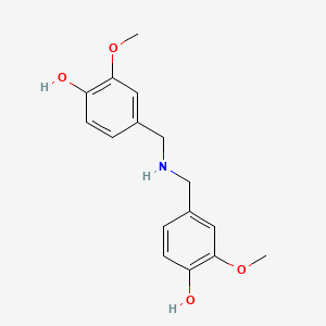 molecular formula C16H19NO4 B8236011 4,4'-(Azanediylbis(methylene))bis(2-methoxyphenol) 