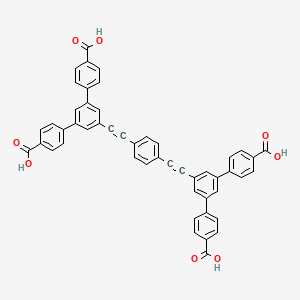 molecular formula C50H30O8 B8236021 5',5''''-(1,4-苯亚甲基双(乙炔-2,1-二基))双(([1,1':3',1''-联苯]-4,4''-二甲酸)) 