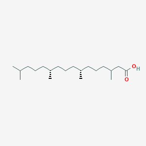 molecular formula C20H40O2 B8236047 (7R,11R)-3,7,11,15-tetramethylhexadecanoic acid CAS No. 199484-69-0