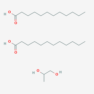 molecular formula C27H56O6 B8236082 Dodecanoic acid;propane-1,2-diol 