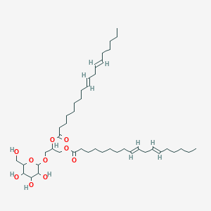 molecular formula C45H78O10 B8236125 (2R)-2,3-Bis[[(9Z,12Z)-1-oxo-9,12-octadecadien-1-yl]oxy]propyl beta-D-galactopyranoside 