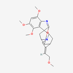molecular formula C23H28N2O5 B8236212 (16E)-3,4,6-trimethoxy-16-(2-methoxyethylidene)-10-oxa-8,14-diazahexacyclo[11.6.1.01,9.02,7.012,17.014,19]icosa-2(7),3,5,8-tetraene 