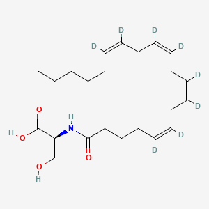 molecular formula C23H37NO4 B8236286 N-Arachidonoyl-L-Serine-d8 