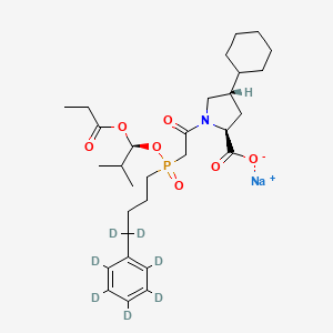 molecular formula C30H45NNaO7P B8236333 Fosinopril-d7 (sodium salt) 