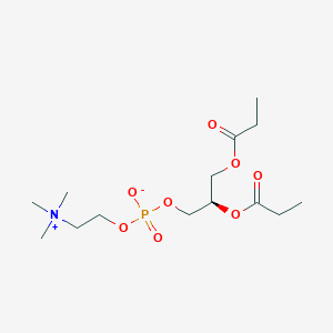 molecular formula C14H28NO8P B8236343 1,2-二丙酰-sn-甘油-3-磷酸胆碱 
