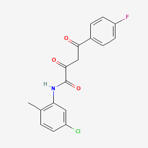molecular formula C17H13ClFNO3 B8236346 Benzyl(S)-(6-acrylamido-1-(4-((5-(dimethylamino)naphthalen-1-yl)sulfonyl)piperazin-1-yl)-1-oxohexan-2-yl)carbamate 