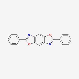 molecular formula C20H12N2O2 B8236376 2,6-二苯基苯并[1,2-d:4,5-d']双(噁唑) 