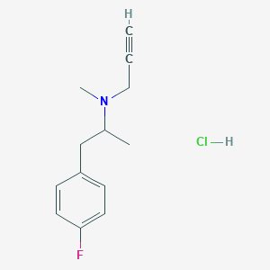 molecular formula C13H17ClFN B8236391 N-(1-(4-Fluorophenyl)propan-2-yl)-N-methylprop-2-yn-1-amine hydrochloride 