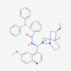 molecular formula C39H40N3O2P B8236406 2-(Diphenylphosphino)-N-((S)-((1S,2S,4S,5R)-5-ethylquinuclidin-2-yl)(6-methoxyquinolin-4-yl)methyl)benzamide 