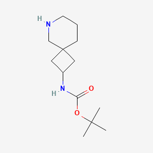 molecular formula C13H24N2O2 B8236670 tert-Butyl (6-azaspiro[3.5]nonan-2-yl)carbamate 