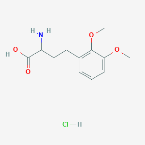 molecular formula C12H18ClNO4 B8236687 2-Amino-4-(2,3-dimethoxyphenyl)butanoic acid;hydrochloride 
