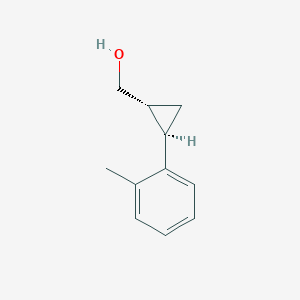 molecular formula C11H14O B8236718 (trans-2-(o-Tolyl)cyclopropyl)methanol 