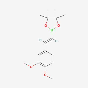 molecular formula C16H23BO4 B8236732 (E)-2-(34-dimethoxystyryl)-4455-tetramethyl-132-dioxaborolane 