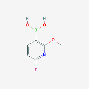 molecular formula C6H7BFNO3 B8236869 (6-Fluoro-2-methoxypyridin-3-yl)boronic acid 