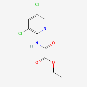 molecular formula C9H8Cl2N2O3 B8236958 Ethyl 2-((3,5-dichloropyridin-2-YL)amino)-2-oxoacetate 