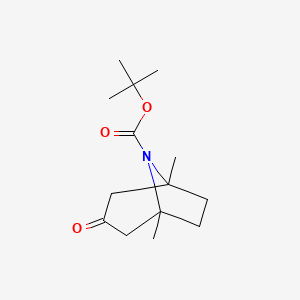 molecular formula C14H23NO3 B8237080 tert-Butyl 1,5-dimethyl-3-oxo-8-azabicyclo[3.2.1]octane-8-carboxylate 