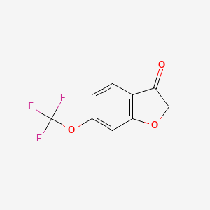 molecular formula C9H5F3O3 B8237089 6-(Trifluoromethoxy)benzofuran-3(2H)-one 