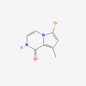 molecular formula C8H7BrN2O B8237113 6-溴-8-甲基吡咯并[1,2-a]嘧啶-1(2H)-酮 