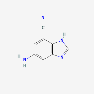 5-Amino-4-methyl-1H-benzo[d]imidazole-7-carbonitrile