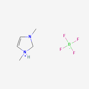 molecular formula C5H11BF4N2 B8237134 1,3-Dimethyl-2,3-dihydro-1H-imidazol-1-ium tetrafluoroborate 
