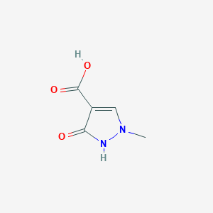 molecular formula C5H6N2O3 B8237160 1-Methyl-3-oxo-2,3-dihydro-1H-pyrazole-4-carboxylic acid 