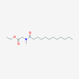 B082372 Ethyl N-methyl-N-(1-oxododecyl)aminoacetate CAS No. 13005-52-2