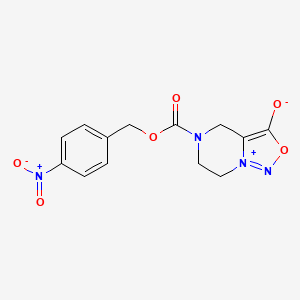 5-(4-Nitrobenzyloxycarbonyl)-3-oxo-3a,4,6,7-tetrahydro-3H-2-oxa-1,5-diaza-7a-azoniainden-3a-ide