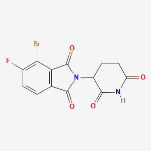 molecular formula C13H8BrFN2O4 B8237313 4-Bromo-2-(2,6-dioxopiperidin-3-yl)-5-fluoroisoindole-1,3-dione 