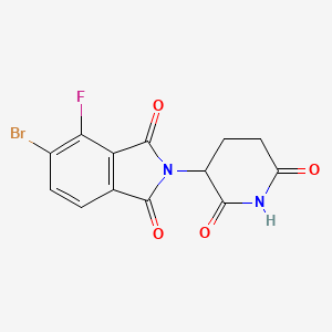 5-bromo-2-(2,6-dioxopiperidin-3-yl)-4-fluoro-2,3-dihydro-1H-isoindole-1,3-dione