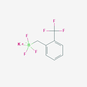molecular formula C8H6BF6K B8237336 Potassium trifluoro(2-(trifluoromethyl)benzyl)borate 