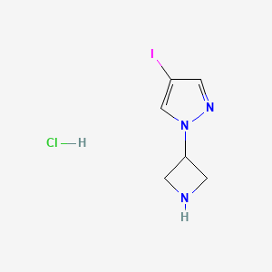 1-(Azetidin-3-yl)-4-iodo-1H-pyrazole hydrochloride