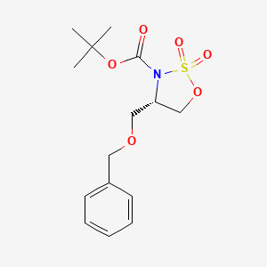 molecular formula C15H21NO6S B8237370 tert-Butyl (S)-4-((benzyloxy)methyl)-1,2,3-oxathiazolidine-3-carboxylate 2,2-dioxide 