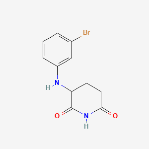 molecular formula C11H11BrN2O2 B8237411 3-((3-Bromophenyl)amino)piperidine-2,6-dione 