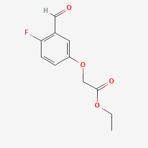 Ethyl 2-(4-fluoro-3-formylphenoxy)acetate