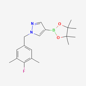 1-(4-Fluoro-3,5-dimethylbenzyl)-4-(4,4,5,5-tetramethyl-1,3,2-dioxaborolan-2-yl)-1H-pyrazole