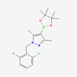 1-(2-Chloro-6-fluorobenzyl)-3,5-dimethyl-4-(4,4,5,5-tetramethyl-1,3,2-dioxaborolan-2-yl)-1H-pyrazole